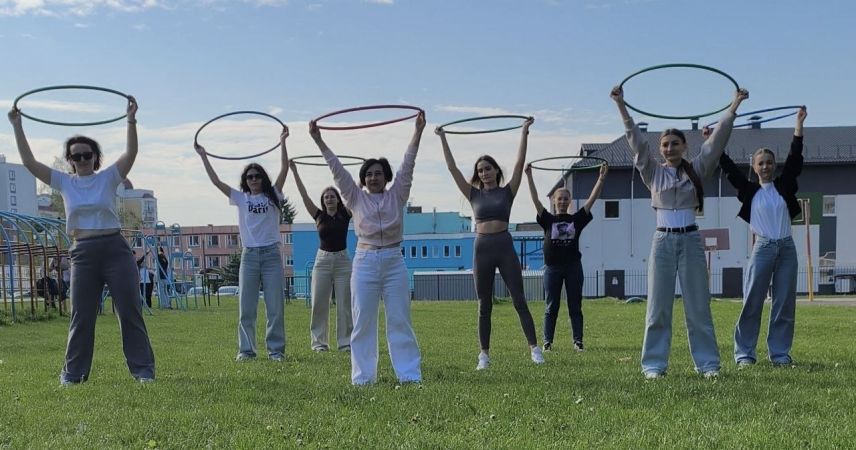 Пинский центр гигиены принял участие в челлендже #Некуризаймисьспортом