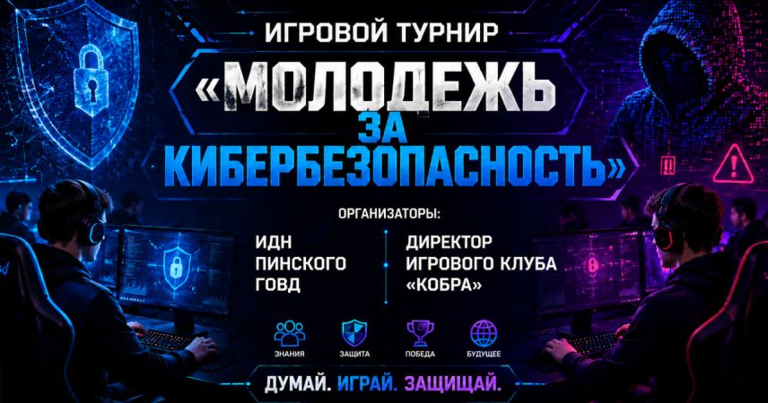 Киберспорт и цифровая гигиена: в пинском компьютерном клубе «Кобра» прошел турнир «Молодежь за кибербезопасность»