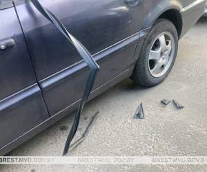 Спасал друзей: в Пинске пьяный дебошир повредил чужое авто