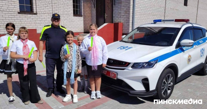 Безопасный маршрут от школы до дома: в Пинском районе ГАИ продолжит работу со школьниками