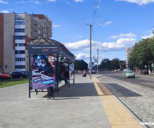 В Пинске остановку «Северный микрорайон» перенесли к магазину «44 Меридиан»