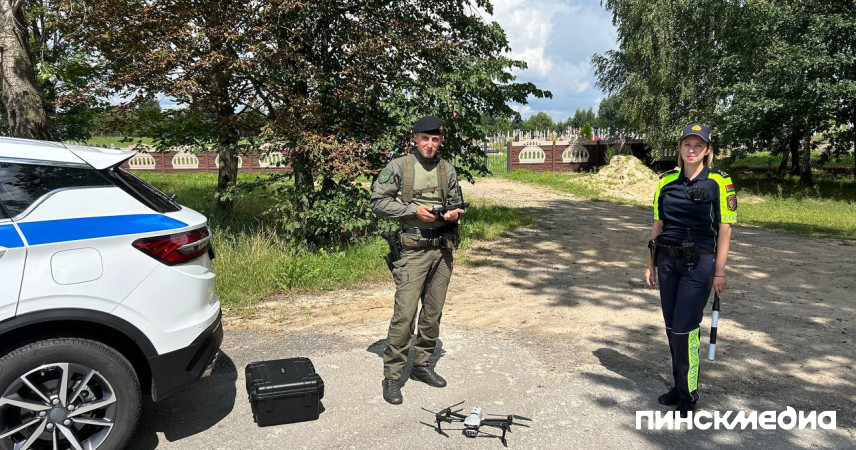 С 24 по 26 июля на трассе Р-6 под Пинском ГАИ задействует БПЛА и смешанный контроль