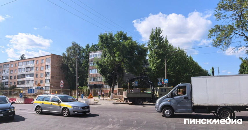 В Пинске в ночь на 4 августа закроют проезд на перекрестке Центральной и Ильина