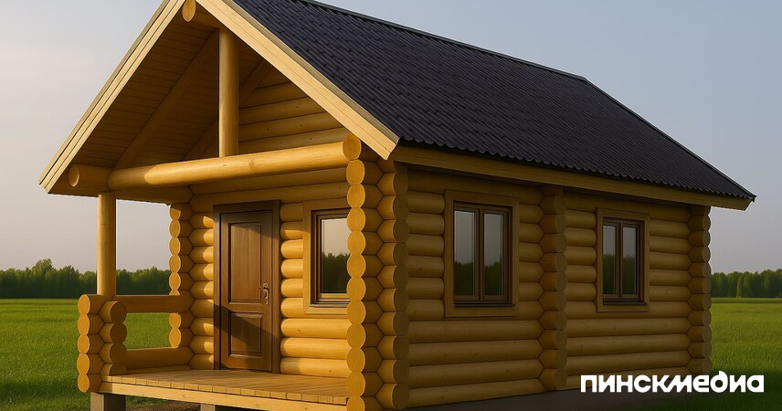 Пинский лесхоз осенью начнет производство домов из строганного бруса