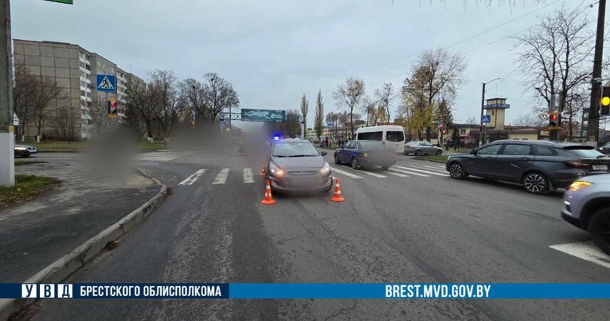 ДТП в Пинске: водитель Hyundai сбил пенсионерку на «зебре»