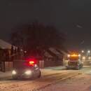 ГАИ в Пинске обеспечивает безопасность на дорогах во время уборки снега