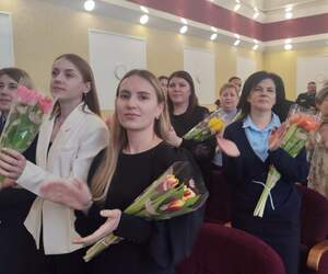 В Пинском ГОВД поздравили сотрудниц с наступающим Международным женским днем