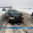 Лобовое ДТП под Пинском: на Р-6 столкнулись Volkswagen и Audi, есть пострадавший