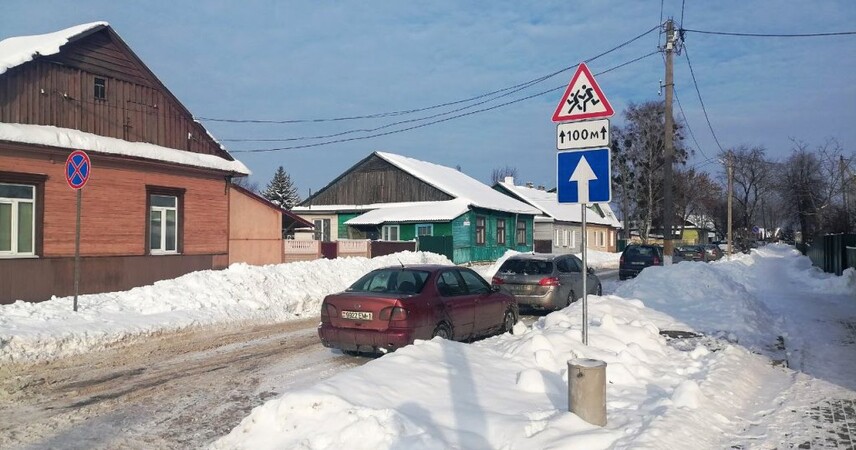 В Пинске по ул. Ясной теперь одностороннее движение: что надо знать водителям