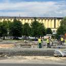 В Пинске на Брестской начали укладывать асфальт: когда откроют новый отрезок магистрали