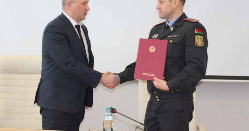 Уроженец Пинска Николай Бахуревич назначен заместителем начальника Лунинецкого РОВД