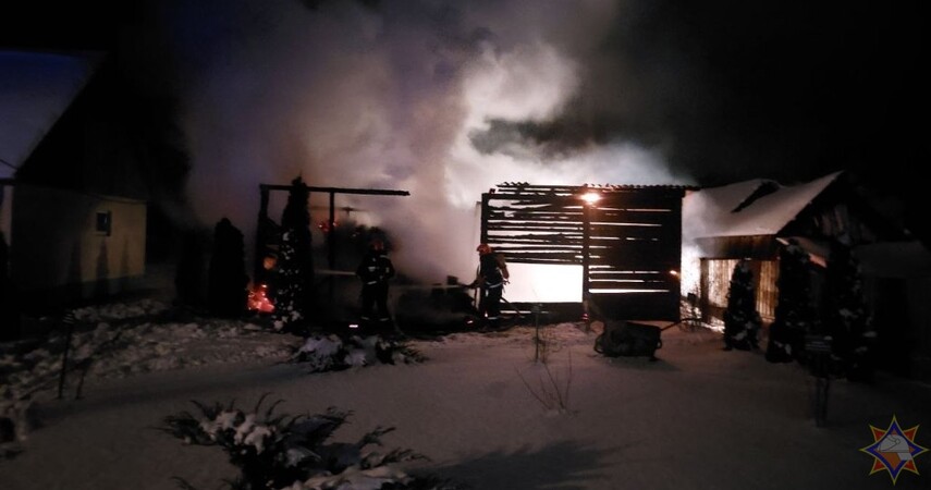 Пинский район: спасатели ликвидировали пожар на территории лесхоза в Доброславке