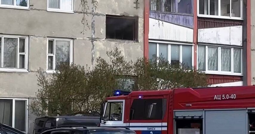 В Пинске на улице Центральной в огне погиб мужчина