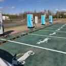 На трассе М-1 под Барановичами открылся сверхбыстрый зарядный хаб