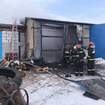 Пожар на мехдворе: 7 февраля в Лопатино горели гаражные боксы