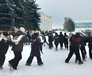 «Проказы Снеговика»: в Парохонске милиция и работники культуры организовали праздник для школьников