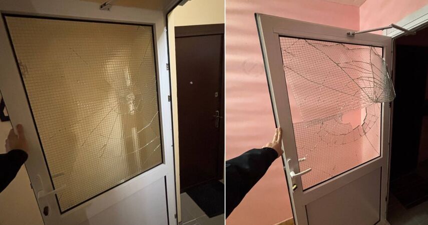 В Пинске 17-летний подросток разбил стекла в подъезде многоэтажки