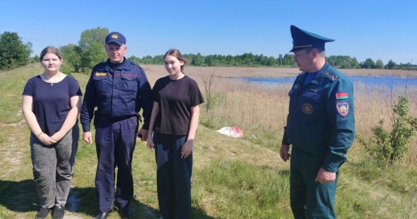 В Пинске МЧС и милиция провели массовую проверку зон отдыха у воды