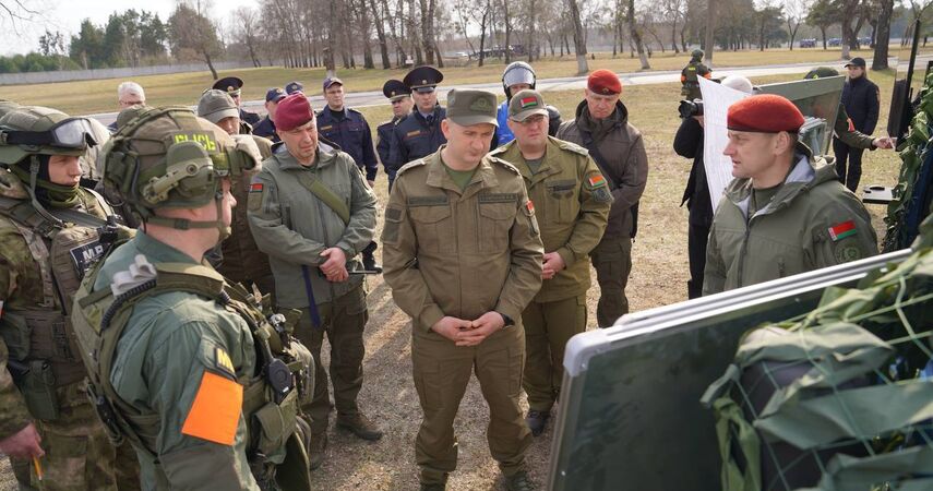 В Пинске прошли масштабные учения МВД под руководством Ивана Кубракова