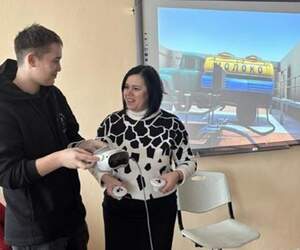 Виртуальное производство творога и сыра, первое в области: в колледже Пинска открыли VR-лабораторию