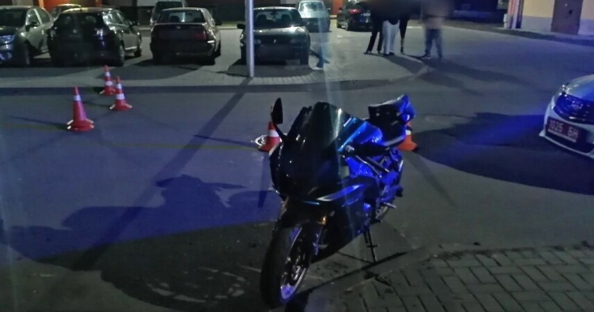Не справился с управлением: в Пинске мотоциклист пострадал в ДТП