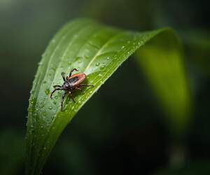 Первые клещи появились в Пинском районе в конце февраля