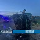 Официально: в ДТП с перевернувшимся BMW на путепроводе в Пинске обошлось без жертв