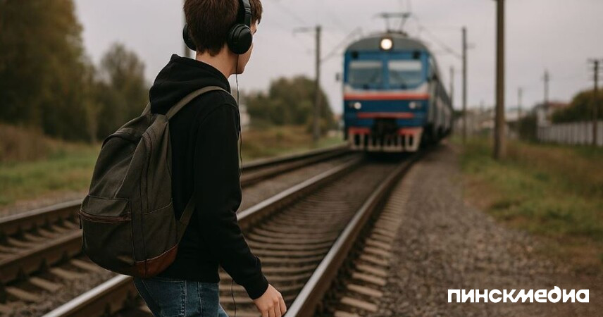 Пинский РОВД предупреждает: железная дорога — не место для игр. Штраф — до 10 базовых