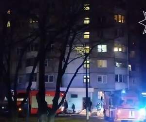 На Красноармейской в Пинске горела квартира на 7 этаже: двое госпитализированы