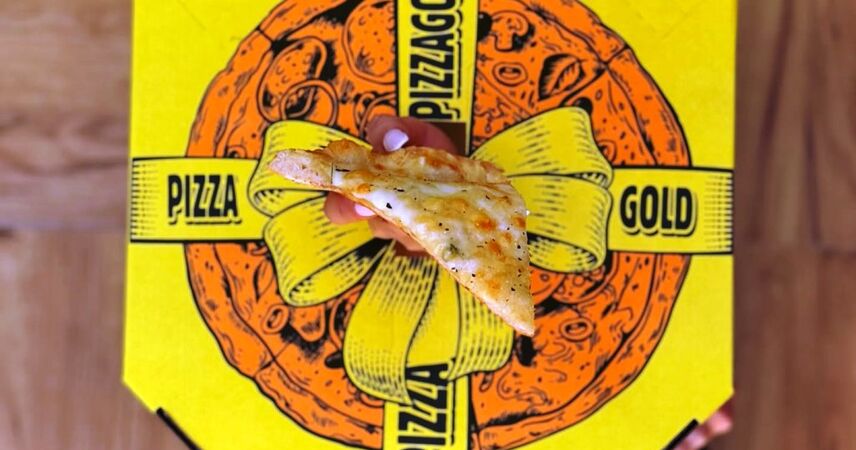 Открытие PIZZA GOLD в Пинске — и сразу флешмоб с вкусными призами: делись своим золотом