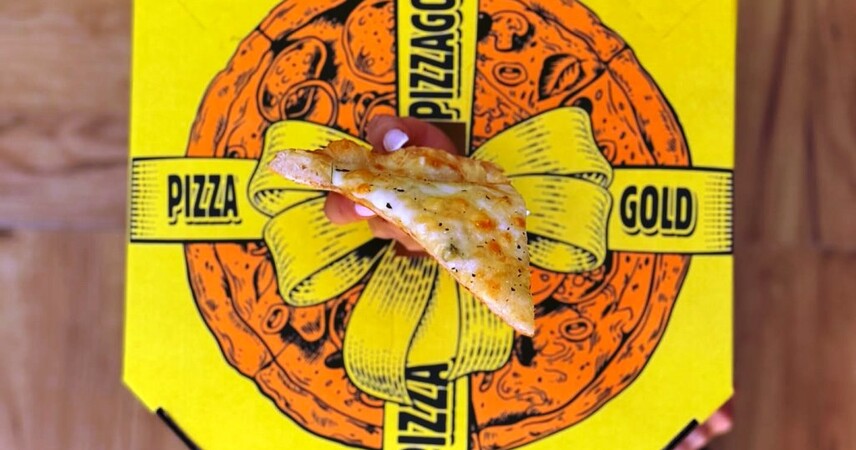 Открытие PIZZA GOLD в Пинске — и сразу флешмоб с вкусными призами: делись своим золотом