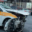 ДТП в центре Пинска: на перекрестке Первомайской и Гоголя столкнулись такси и Audi