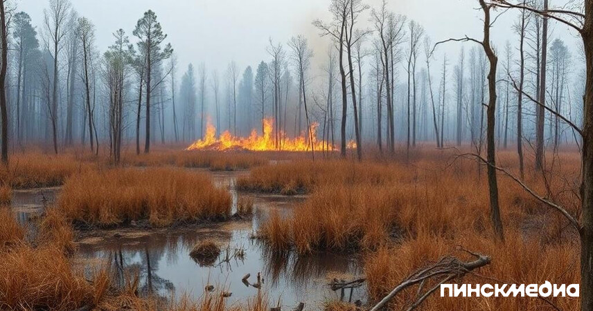 Пинский лесхоз бьет тревогу: введен запрет на посещение лесов из-за пожаров