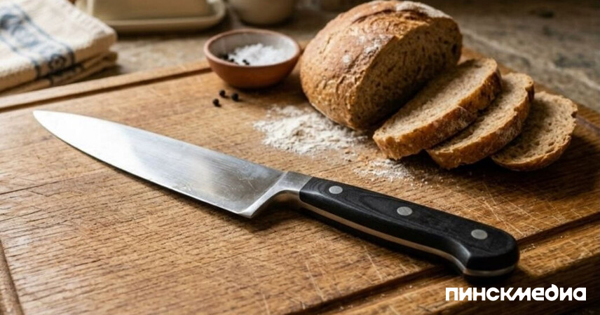 Происшествие в Столинском районе: мужчина случайно ранил ногу при нарезке хлеба