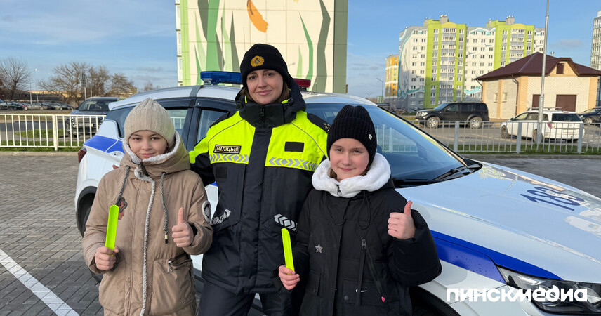 В Пинске усилили меры безопасности: ГАИ рекомендует фликеры для пешеходов