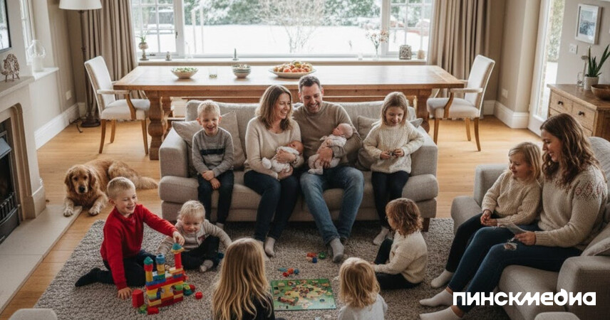 В Минтруда назвали регионы-лидеры по многодетным семьям: где живут семьи с 12+ детьми