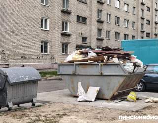 Где расположены контейнеры для сбора крупногабаритных отходов в Пинске