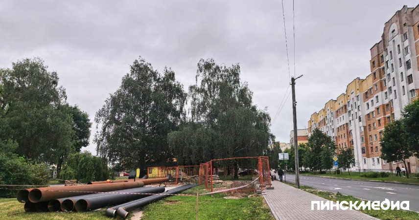 Из-за ремонта теплосетей в Пинске на месяц ограничат движение по ул. Костюшко