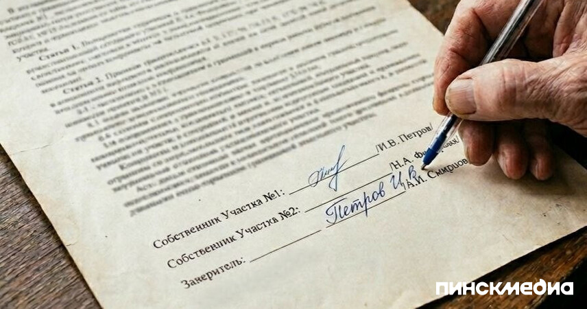 Сын не узнал почерк отца: в Пинске эксперты ГКСЭ поставили точку в земельном споре соседей
