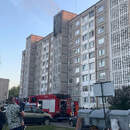 В Пинске произошел пожар в многоэтажке по улице Солнечной