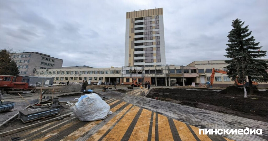 В ускоренном режиме: реконструкция Пинской центральной больницы выходит на финишную прямую