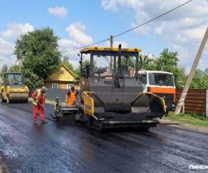 В Пинском районе дорожники обновляют трассу Н-209 между Жабчицами и Садовым