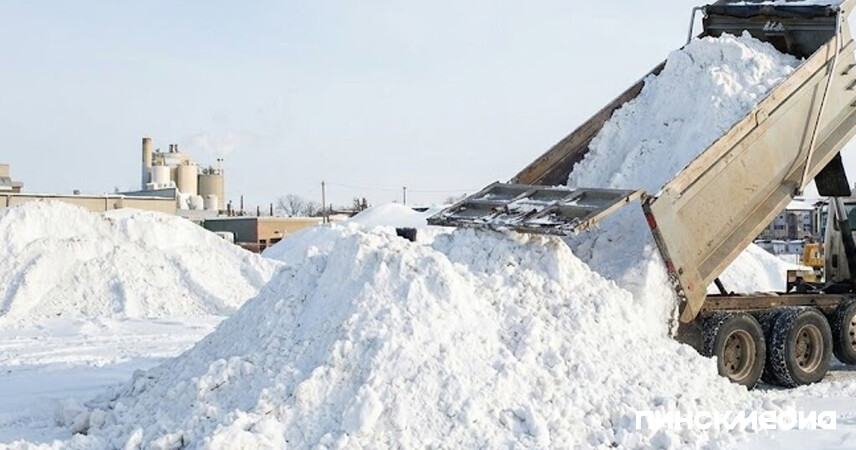 Официально: Пинский горисполком определил площадки для складирования снега