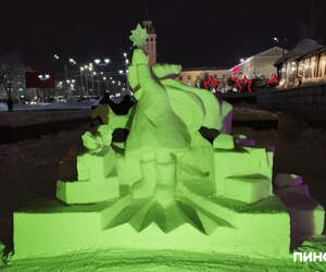 Фестиваль снежных скульптур проходит в Гомеле