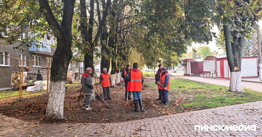 В Пинске стартовал осенний месячник по благоустройству и саночистке города