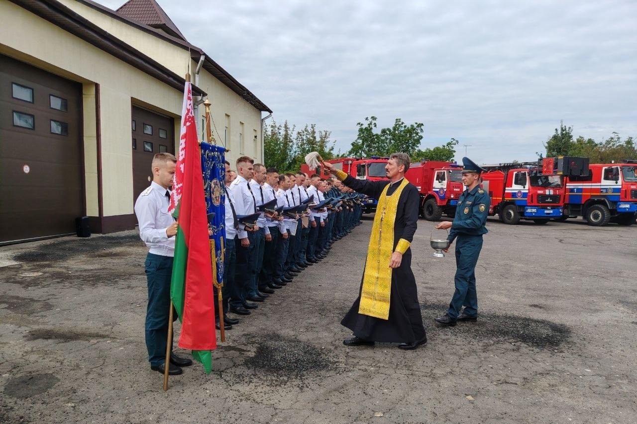 День пожарной службы в Пинске, награждение