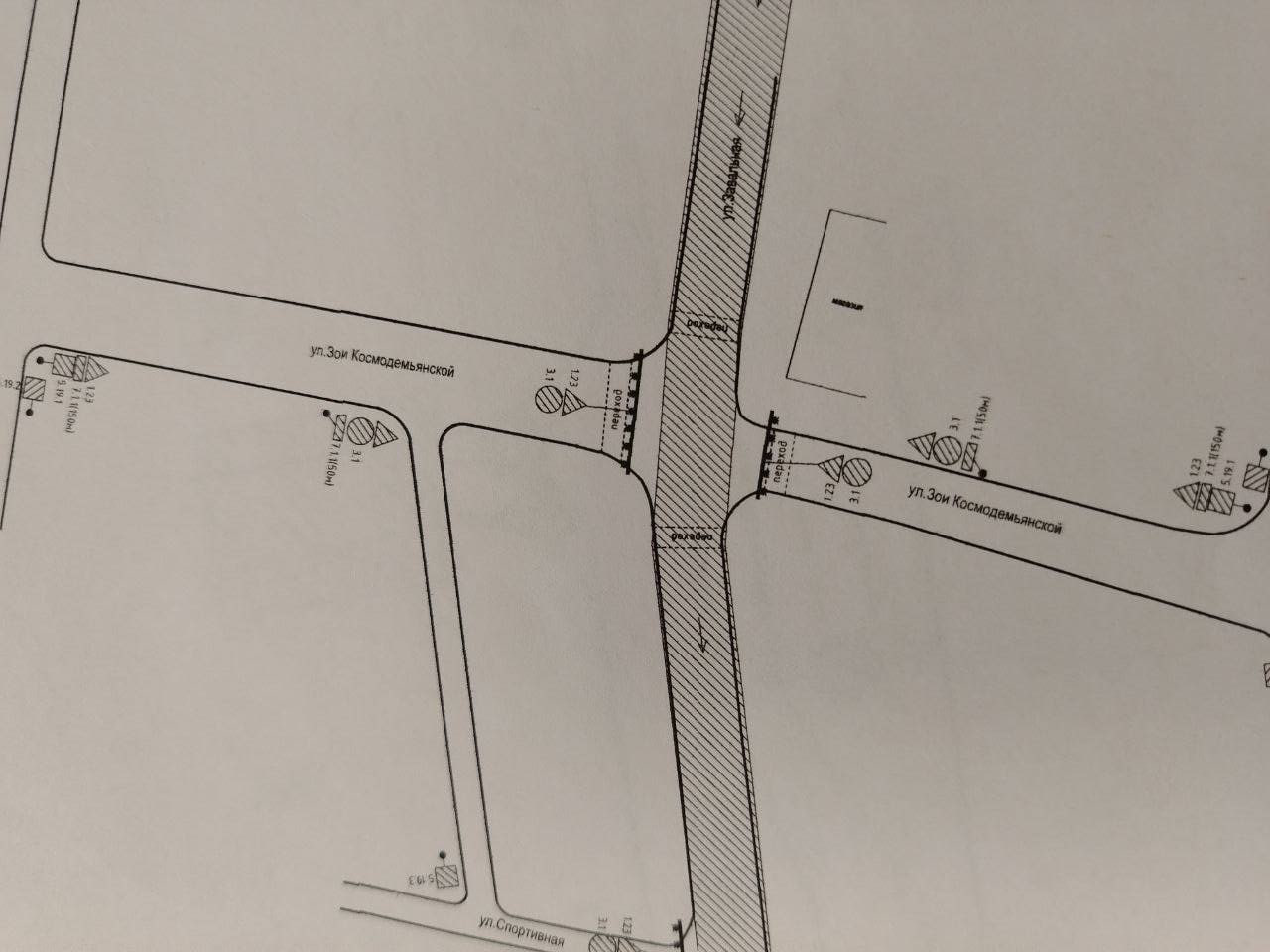 Схема проезда улицы Завальной с 3 по 23 августа