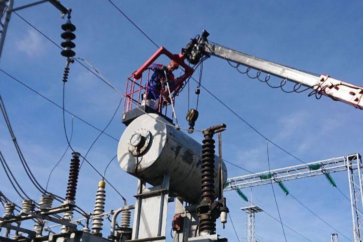 Ремонт открытого распределительного устройства на Пинской ТЭЦ Пинских тепловых сетей