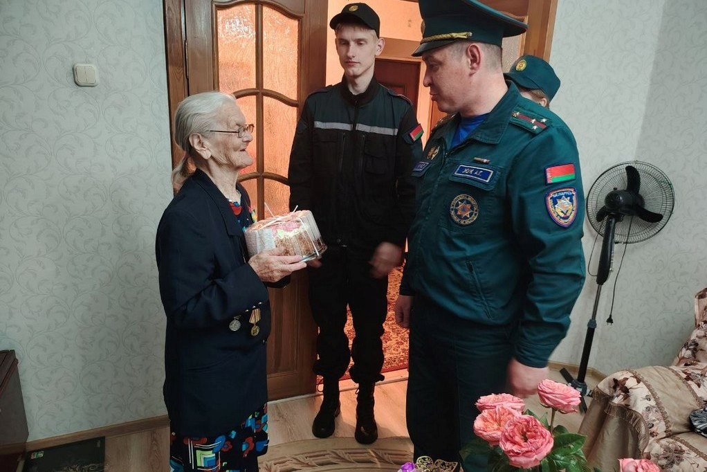 благодарность от Пинского ГРОЧС ветеранам