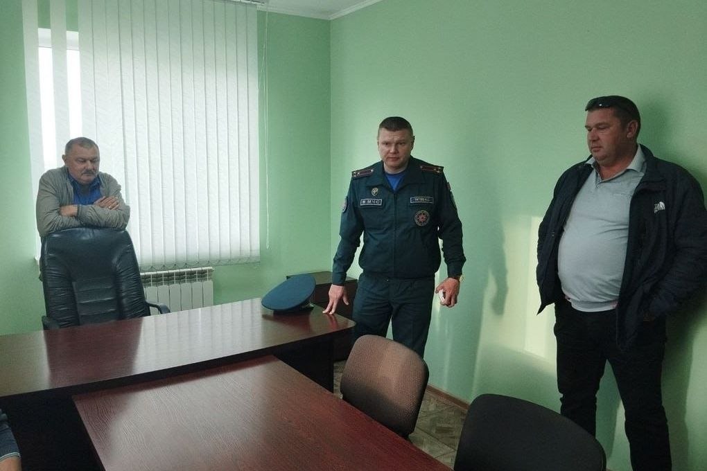 Инструктаж ОАО Ставокское, начальник отдела по ЧС, Николай Титов